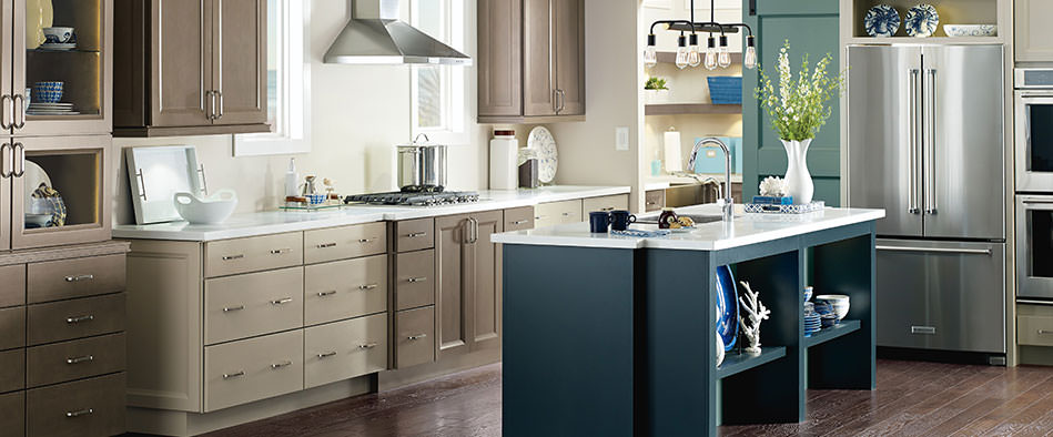 The most popular home cabinet colors, painted and stained