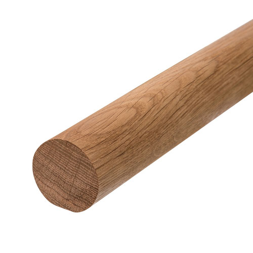 ROUND OAK HANDRAIL 16' - Marling Lumber & HomeWorks--River St.