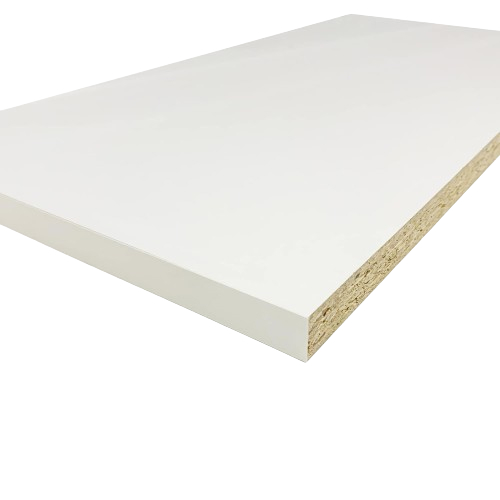 3/4" x 23" x 8' WHITE MELAMINE
SHELVING SQUARE EDGE - Marling Lumber & HomeWorks--River St.