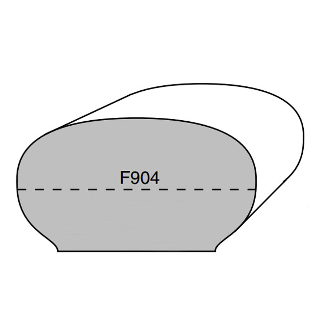 1-1/4"X2-1/4"X16'OAK OVAL
 HANDRAIL F904L - Marling Lumber & HomeWorks--River St.