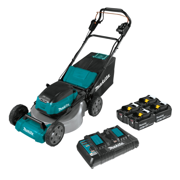 Makita 18V X2 (36V) Brushless
Cordless 21" Self-Propelled Lawn
Mower Kit with 4 Batteries
(5.0Ah) - Marling Lumber & HomeWorks--River St.